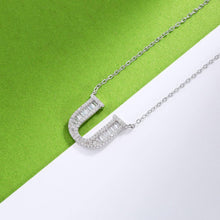 Load image into Gallery viewer, 925 Sterling Silver Fashion Personality Letter U Cubic Zircon Necklace - Glamorousky