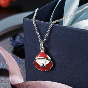 Fashion Simple Red Santa Pendant with Necklace - Glamorousky