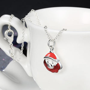 Fashion Simple Red Santa Pendant with Necklace - Glamorousky