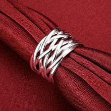 Load image into Gallery viewer, Fashion Simple Woven Adjustable Split Ring - Glamorousky