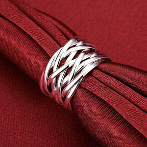Fashion Simple Woven Adjustable Split Ring - Glamorousky