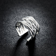 Load image into Gallery viewer, Fashion Simple Woven Adjustable Split Ring - Glamorousky