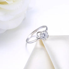 Load image into Gallery viewer, 925 Sterling Silver Fashion Romantic Round Cubic Zirconia Adjustable Ring - Glamorousky