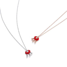 Load image into Gallery viewer, 925 Sterling Silver Fashion Simple Red Ruyi Lock Bell Pendant with Necklace