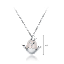 Load image into Gallery viewer, 925 Sterling Silver Fashion Cute Crown Chick Pendant with Necklace - Glamorousky