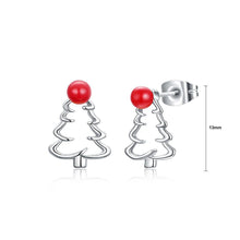 Load image into Gallery viewer, Fashion Simple Hollow Christmas Tree Stud Earrings - Glamorousky