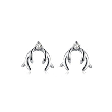 Load image into Gallery viewer, Simple and Fashion Geometric Stud Earrings with Cubic Zircon - Glamorousky
