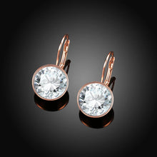 Load image into Gallery viewer, Simple Fashion Plated Rose Gold Geometric Round Earrings - Glamorousky