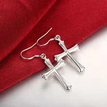 Load image into Gallery viewer, Fashion Simple Cross Earrings - Glamorousky