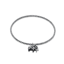 Load image into Gallery viewer, 925 Sterling Silver Vintage Fashion Baby Elephant Bangle