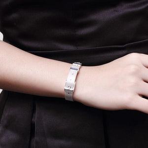 Simple and Fashion 10mm Mesh Strap Geometric Bracelet - Glamorousky