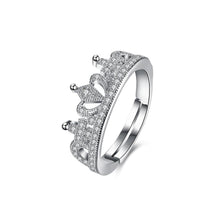 Load image into Gallery viewer, Fashion Bright Crown Cubic Zircon Adjustable Ring - Glamorousky