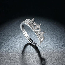 Load image into Gallery viewer, Fashion Bright Crown Cubic Zircon Adjustable Ring - Glamorousky