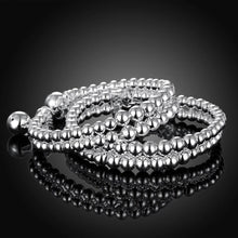 Load image into Gallery viewer, 925 Sterling Silver Fashion Simple Geometric Round Bead Bracelet - Glamorousky