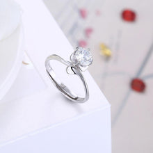 Load image into Gallery viewer, 925 Sterling Silver Fashion Elegant Flower Cubic Zircon Adjustable Ring - Glamorousky