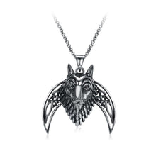 Load image into Gallery viewer, Fashion Personality Titanium Steel Wolf Head Pendant with Necklace - Glamorousky