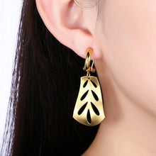 Load image into Gallery viewer, Fashion Elegant Plated Gold Cutout Geometric Earrings - Glamorousky