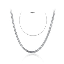 Load image into Gallery viewer, Simple Fashion 4mm Geometric Snake Texture Necklace 60cm - Glamorousky