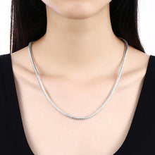 Load image into Gallery viewer, Simple Fashion 4mm Geometric Snake Texture Necklace 60cm - Glamorousky