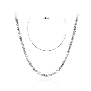 Simple and Fashion Geometric Round Bead Necklace - Glamorousky