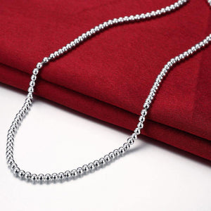 Simple and Fashion Geometric Round Bead Necklace - Glamorousky