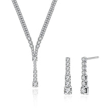 Load image into Gallery viewer, Bright Romantic Geometric Cubic Zircon Necklace and Earring Set - Glamorousky