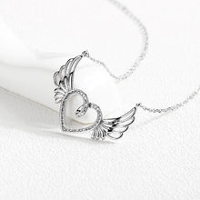 Load image into Gallery viewer, Simple Sweet Heart Wing Cubic Zircon Necklace - Glamorousky