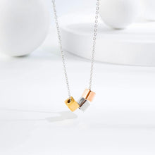 Load image into Gallery viewer, Simple and Fresh Geometric Square Titanium Steel Necklace - Glamorousky