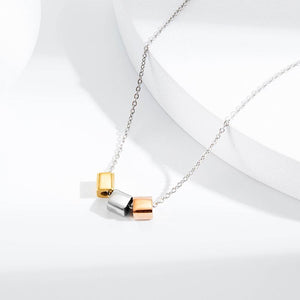 Simple and Fresh Geometric Square Titanium Steel Necklace - Glamorousky