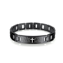 Load image into Gallery viewer, Fashion Scripture Cross Titanium Steel Bracelet - Glamorousky