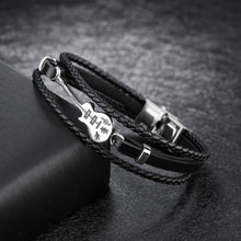 Load image into Gallery viewer, Fashion Personality Guitar Braided Titanium Steel Bracelet - Glamorousky
