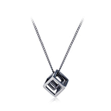 Load image into Gallery viewer, Fashion and Simple Titanium Steel Geometric Square Pendant with Necklace - Glamorousky