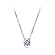 Load image into Gallery viewer, Fashion and Simple Titanium Steel Geometric Pendant with Cubic Zircon and Necklace - Glamorousky