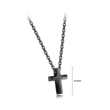 Load image into Gallery viewer, Fashion Exquisite Titanium Steel Black Cross Pendant with Necklace - Glamorousky