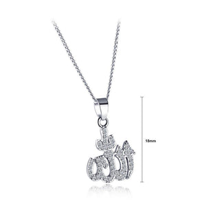 Fashion and Simple Geometric Pendant with Cubic Zircon and Necklace - Glamorousky