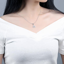Load image into Gallery viewer, Fashion and Simple Geometric Pendant with Cubic Zircon and Necklace - Glamorousky