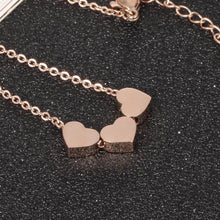 Load image into Gallery viewer, Simple and Romantic Plated Rose Gold Heart-shaped Titanium Steel Necklace - Glamorousky