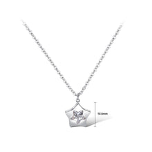 Load image into Gallery viewer, Fashion and Simple Titanium Steel Star Pendant with Cubic Zircon and Necklace - Glamorousky