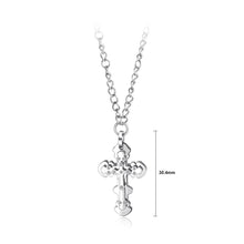 Load image into Gallery viewer, Fashion Simple Titanium Steel Cross Pendant with Cubic Zircon and Necklace - Glamorousky