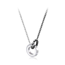 Load image into Gallery viewer, Simple Sweet Heart Round Pendant with Necklace - Glamorousky