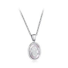 Load image into Gallery viewer, Fashion Elegant Titanium Steel Our Lady Of Guadalupe Geometric Oval Pendant with Necklace - Glamorousky
