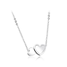 Load image into Gallery viewer, Simple and Romantic Double Heart Titanium Steel Necklace - Glamorousky