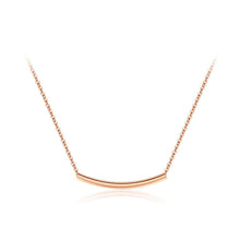 Load image into Gallery viewer, Simple and Fashion Plated Rose Gold Geometric Bar Titanium Steel Necklace - Glamorousky