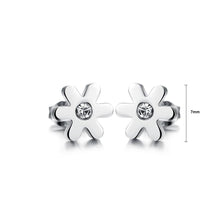 Load image into Gallery viewer, Fashion Simple Flower Titanium Steel Stud Earrings - Glamorousky