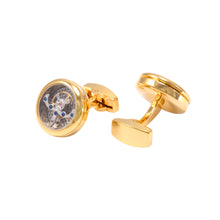 Load image into Gallery viewer, Fashion High-end Plated Gold Balance Movement Men&#39;s Cufflinks