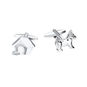 Fashion Personality Puppy and House Shirt Cufflinks