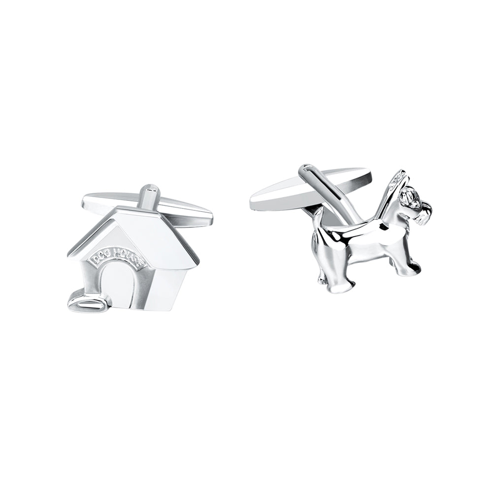 Fashion Personality Puppy and House Shirt Cufflinks