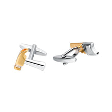 Load image into Gallery viewer, Fashion High-end Personality Tool Saw Hammer Double Color Cufflinks