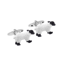 Load image into Gallery viewer, Fashionable Exquisite Cute Black and White Sheep Cufflinks