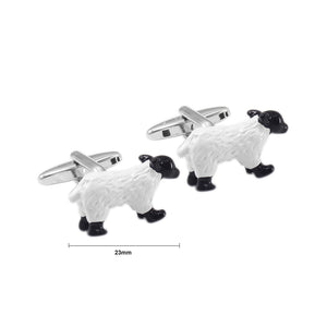 Fashionable Exquisite Cute Black and White Sheep Cufflinks